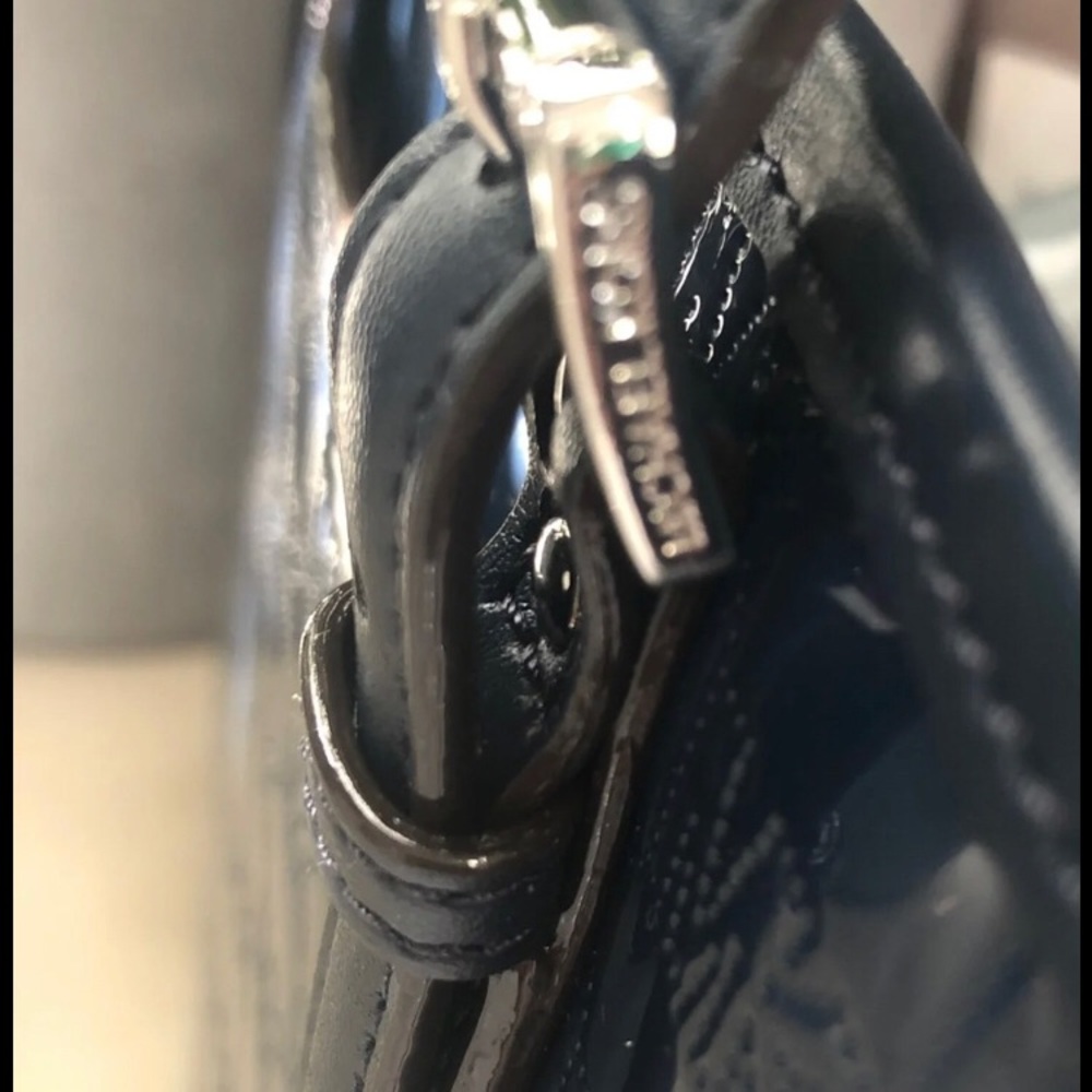 Michael Kors Jet Set Carryall Tote Navy Patent - Picture 4 of 11